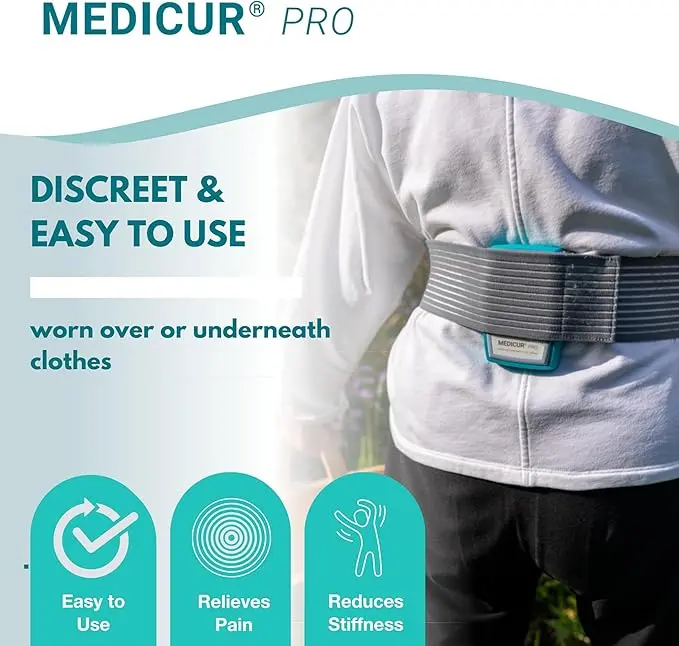 PEMF pulsed electromagnetic field therapy device applied for joint pain relief