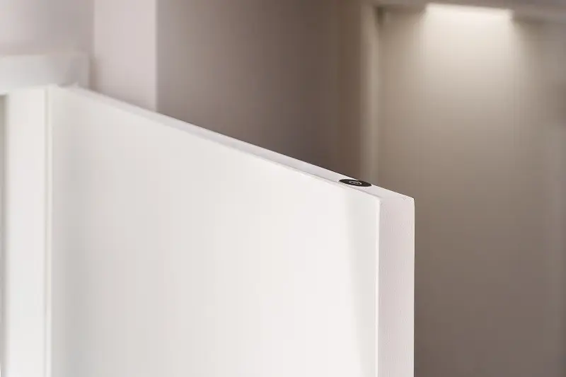Scene illustrating the benefits of magnetic door catches, handle-free designs.
