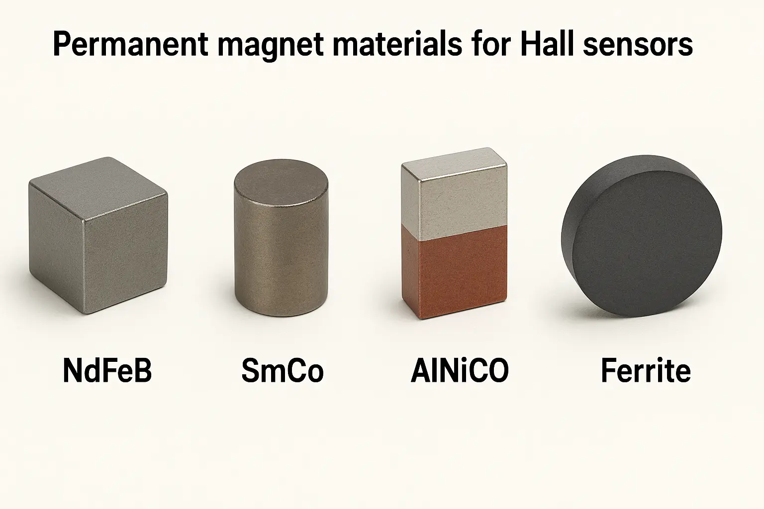 Choosing the Right Permanent Magnet Materials for Hall Sensors