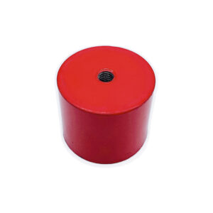 Custom AlNiCo5 Red Suction Pot Magnet D35x30mm