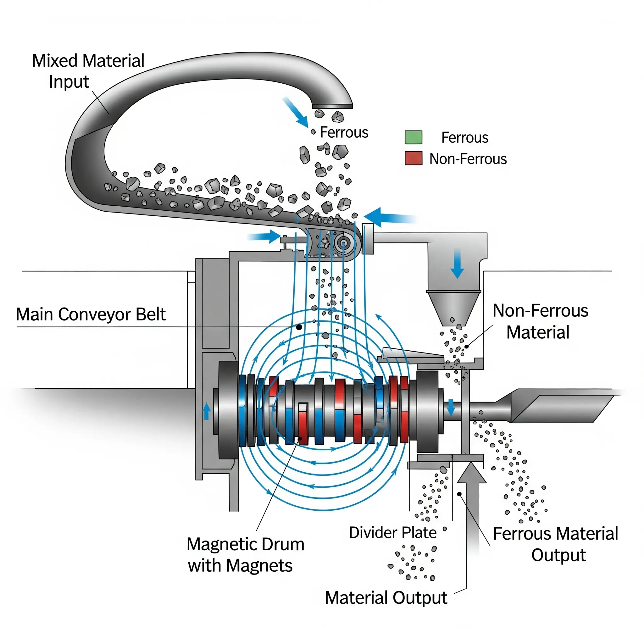Magnets in Magnetic Separators: How They Work and Why They Matter