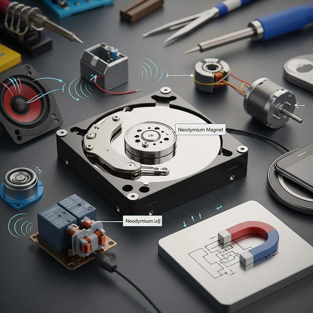 application of magnets in electronics
