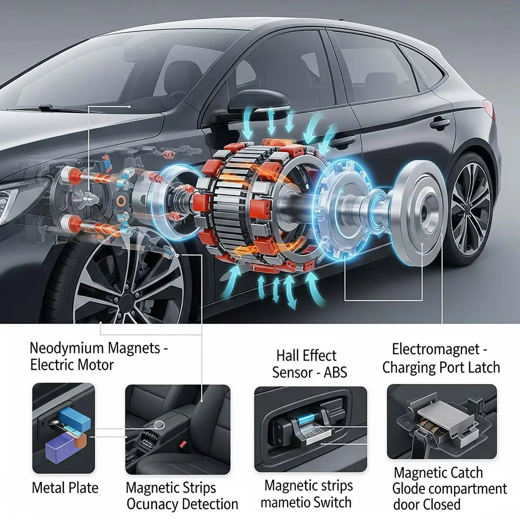 magnet application in Automotive